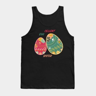 Eggcellent Sister Tank Top